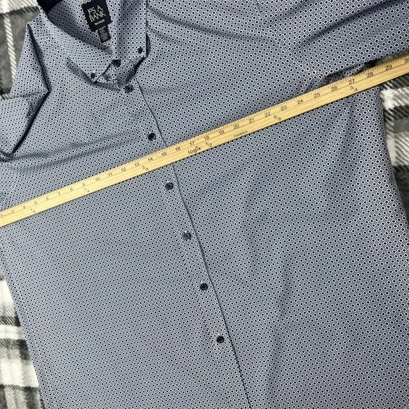 Jos A Bank Traveler Dress Shirt Mens XXL Tailored Fit Performance 4 Way Stretch - Picture 5 of 9